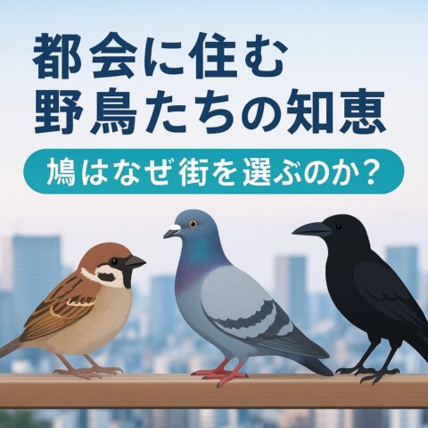 都会に住む野鳥たちの知恵 〜鳩はなぜ街を選ぶのか？〜