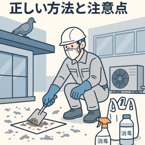 夏対策シリーズ⑤ 【第5回】夏こそ徹底した鳩フン清掃！