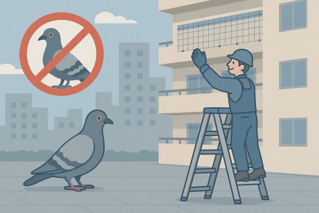 マンション管理組合様へのご案内  「マンションの鳩害、見過ごしていませんか？ 住民満足度を高める“鳩対策工事”のご提案」