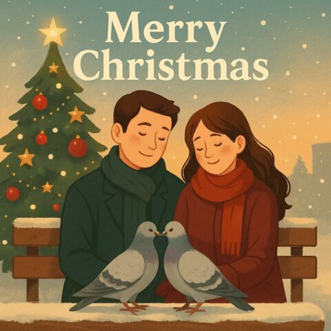クリスマスの奇跡──人と鳩の「つがい」が教えてくれる温かい時間