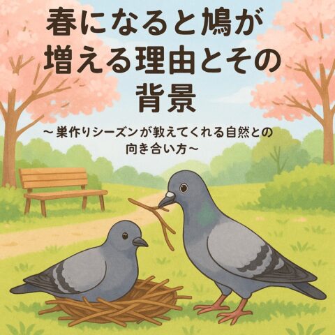 春になると鳩が増える理由とその背景 巣作りの季節が教えてくれる自然との向き合い方